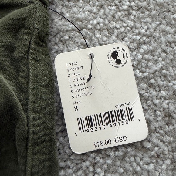 Free People High Time Kick Flare Pants Womens 8 Green Velvet Boho Casual Funky - Picture 4 of 8